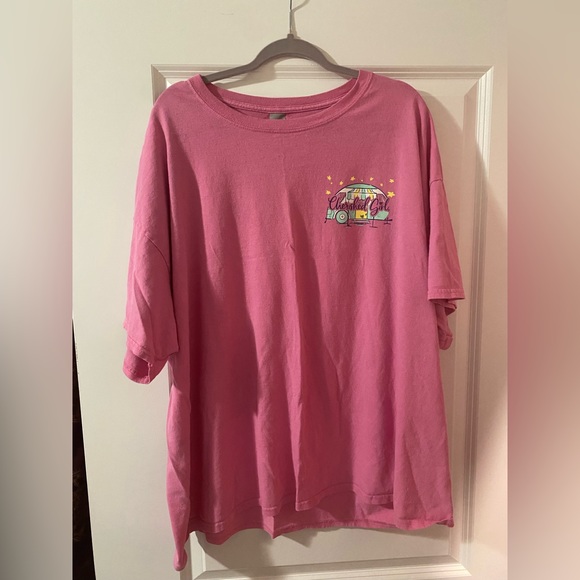 Cherished Girl Tops - Cherished Girl Womens T-Shirt “Camping With Jesus” Size 3xl